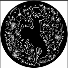 Custom Tire Cover - Floral Cowboy