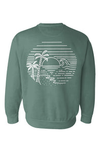 Beach Scene Crewneck Sweatshirt
