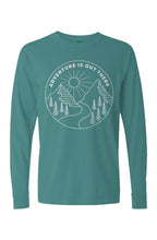 Adventure is Out There Long Sleeve T-Shirt Graphic on Front