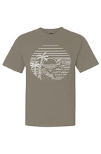 Beach Scene Short Sleeve T-Shirt Graphic on Front