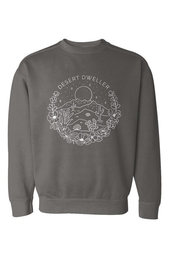 Desert Dweller Crewneck Sweatshirt Graphic on Front
