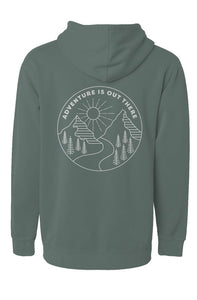 Adventure is Out There Hoodie Graphic on Back