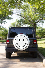 Smile Tire Cover in Black and White