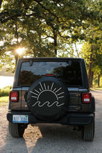Sun and Wave Tire Cover
