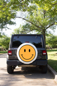 Yellow Smile Tire Cover