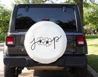 State of Iowa Outline Flowers/Floral Spare Tire Cover for any Vehicle, outlet Make, Model and Size